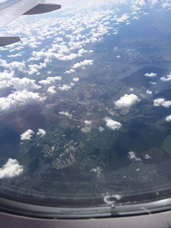 Калуга. Вид из самолета