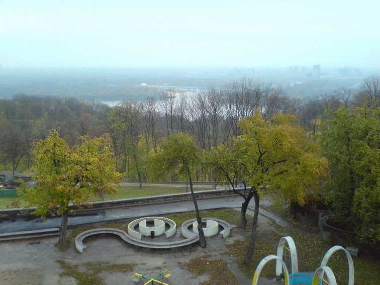 Киев, вид с мемориального комплекса, посвященному великой отечественной войне